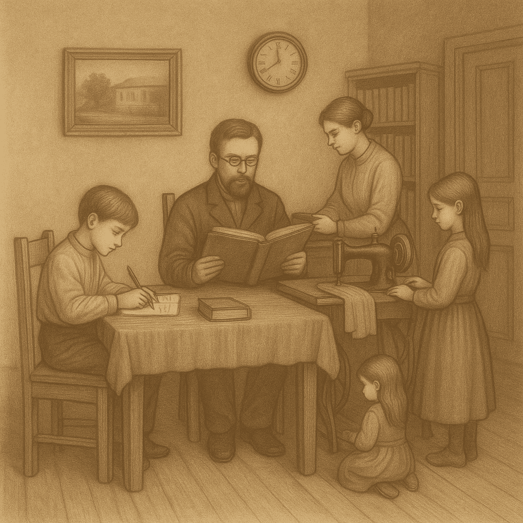 Домашний уклад и традиции семьи Чеховых