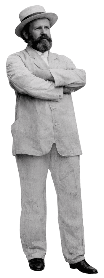 Портрет мещанина начала XX века в традиционной одежде